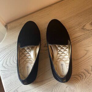 Birdies The Starling Slip On Flats in Black Velvet